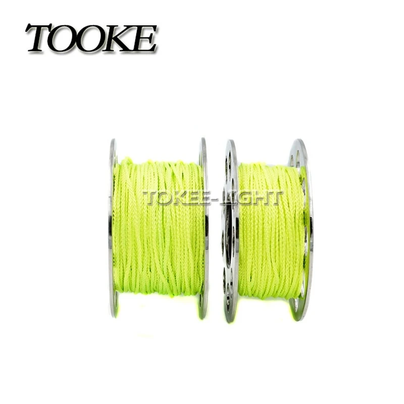 Stainless Steel Diving Finger Reel Dive Spool With Bolt Snap Clip Nylon Line 31M or 23M for Surface Marker Buoy Diver Underwater