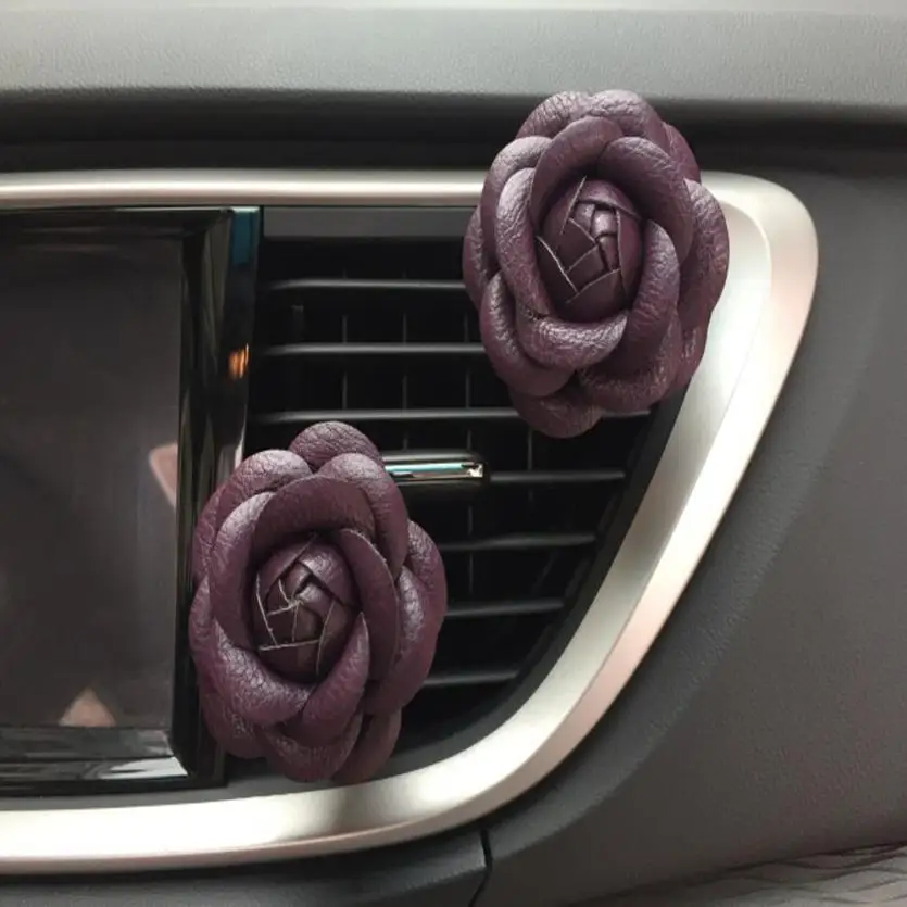 Автомобиль-Стайлинг автомобильный освежитель воздуха многоцветковые цветок воздуха на выходе Ароматный Духи клип освежитель воздуха