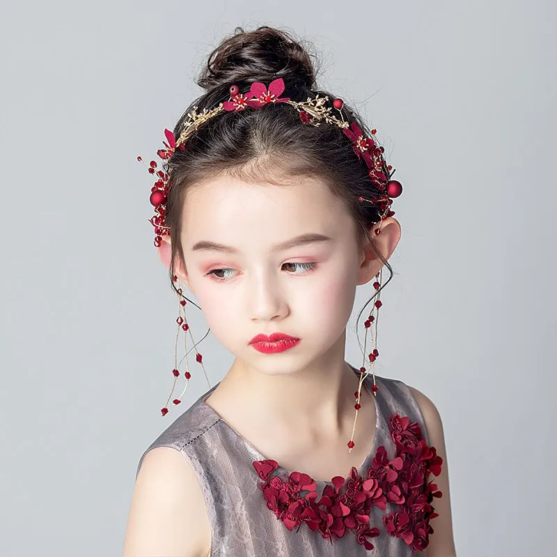 Для волос, для маленькой девочки аксессуары кольцо “Цветок” с повязка на голову для малышей милые Головные уборы Подарок Для детей принцесса аксессуар для волос