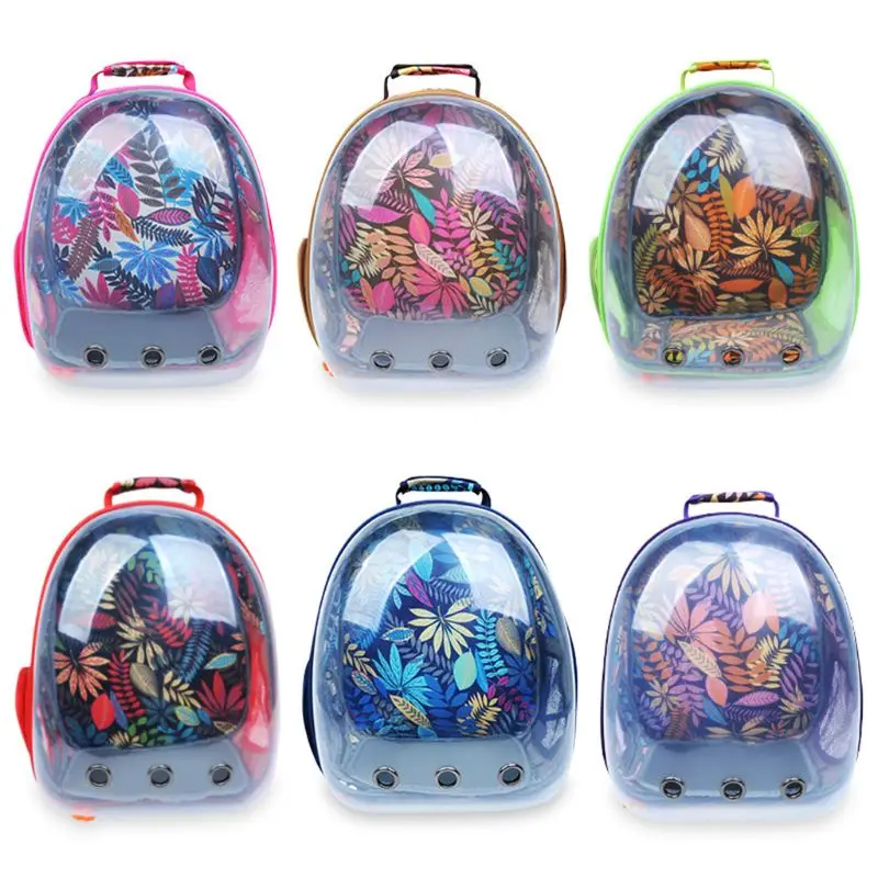 

Fashion Unisex Pet Carrier Space Capsule Backpack Dog Carrier Travel Shoulder Bag Breathable 360 Degree Sightseeing Rucksack