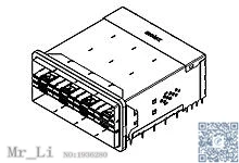 

170071-4001 [ I / O Connectors zSFP + Stacked 2X4 No Light Pipes ] Mr_Li