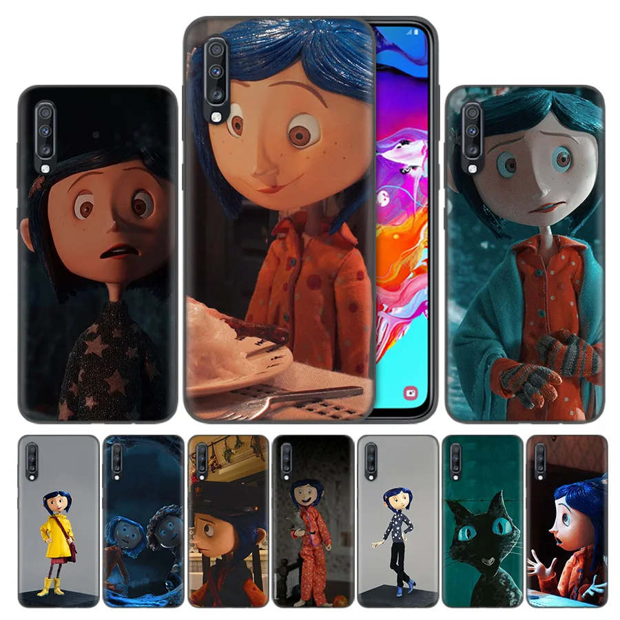 

Bags Shell Coque Cover For Samsung Galaxy A7 A8 A9 A6 J4 J6 Plus 2018 Note 8 9 10 S7 Edge Silicone Cases Coraline