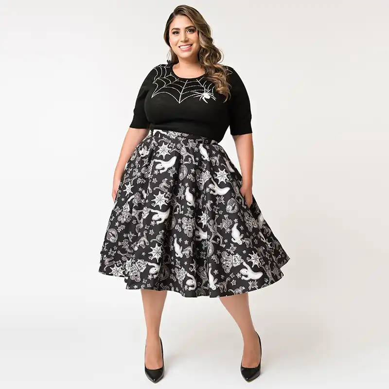 Halloween skirt plus size Clearance