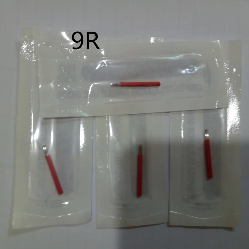 

100 pcs 9 R needles for manual pen Semi permanent makeup manual fog pen needle microblading eyebrow pen needles
