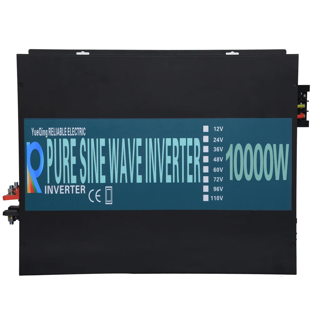 

Pure Sine Wave Solar Inverter 24V 230V 10000W Generator Power Inverters Converters 12V/24V/48V DC to 120V/220V AC Remote Control