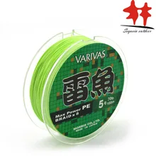 8 suportes linha: varivas linha de pesca trançada verde claro 8 tece max power pe japão l 20-110lb boa qualidade