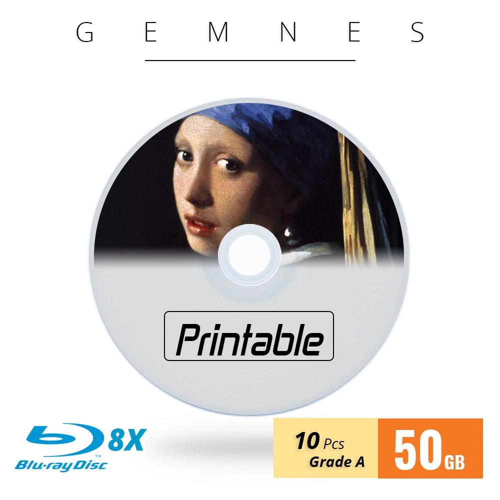 

Fast Shipping BD-R 50GB 8X Blu Ray Disc Bluray Blank Blu-Ray Disc Inkjet Printable Disc Grade A - 10 PCS Spindle Box Free Sleeve