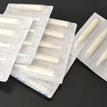 Одноразовые 3R 500 шт. круглый Иглы для татуажа Советы Белого Короткие Насадки для татуировок для татуировщик питания