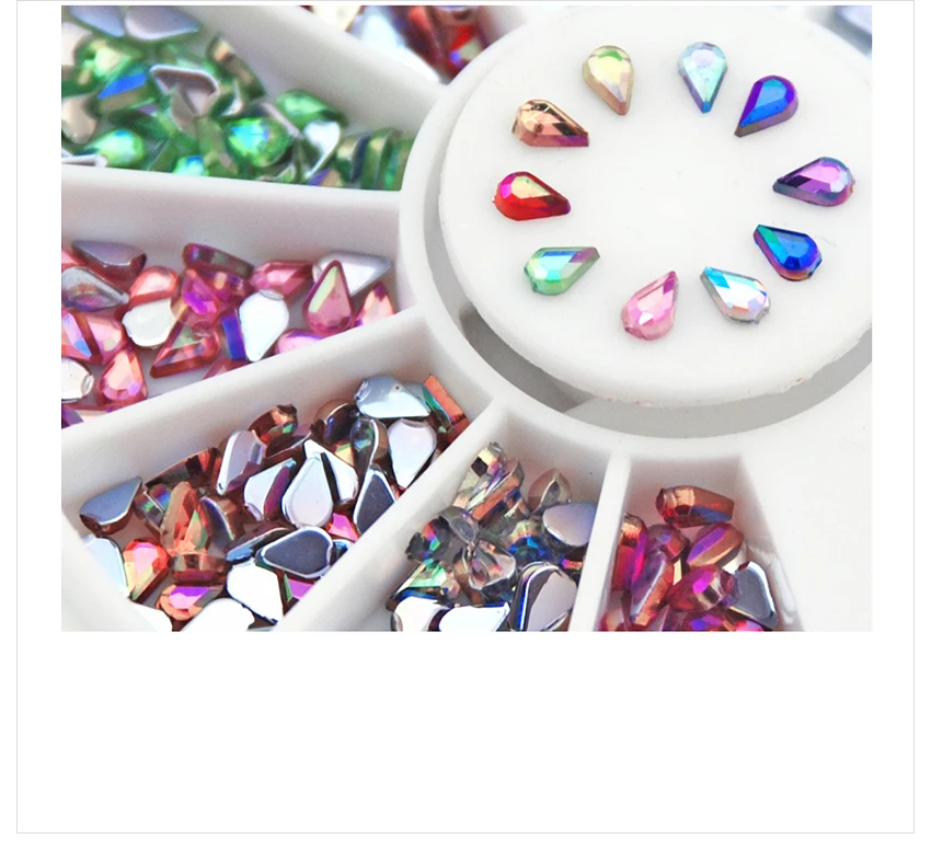 Украшения для ногтей Стразы сушеные цветы лист аксессуары для ногтей 3D дизайн аксессуары камни Кристаллы принадлежности для маникюра
