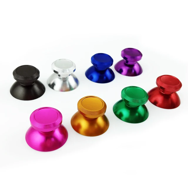 Cheap Aluminum Metal 3D Analog Joystick for PS4 Slim Pro thumb Stick grips Caps Replacement Repair for XBOX ONE Gamepad Controller