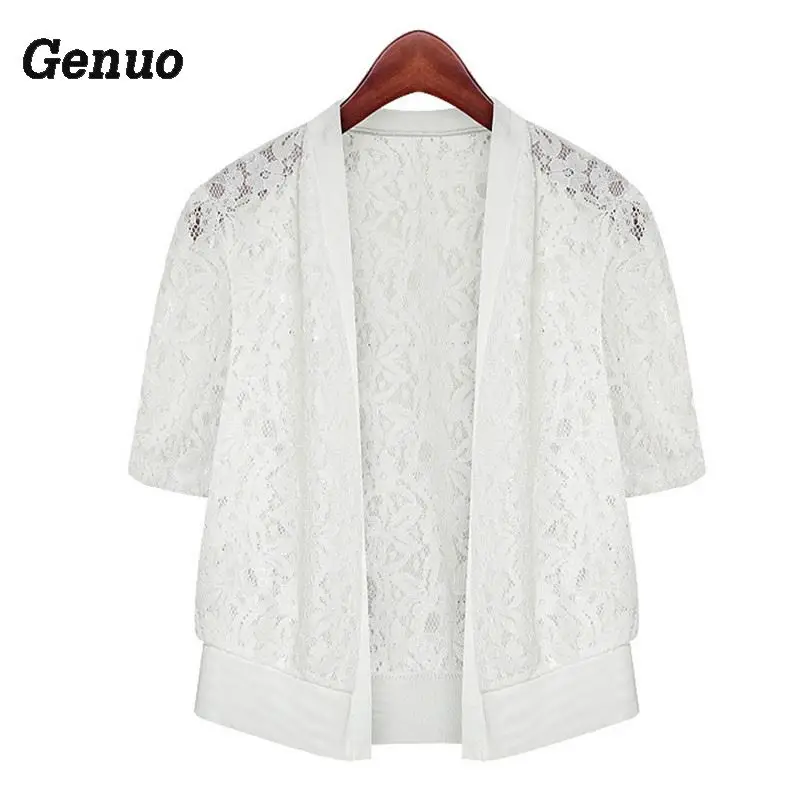 Lace Women Top Summer 2018 Fashion Casual Office Beach Wrap Coat Hollow Out Short-sleeve Short Small Shawl Cardigan Shirt Lace Women Top Summer 2018 Fashion Casual Office Beach Wrap Coat Hollow Out Short-sleeve Short Small Shawl Cardigan Shirt