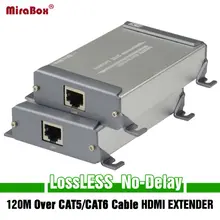 Mirabox Новый Дизайн HDMI расширения сети отправителя и приемник по Cat5/Cat5e/Cat6 Rj45 Ethernet Порты и разъёмы передачи полный HD1080p