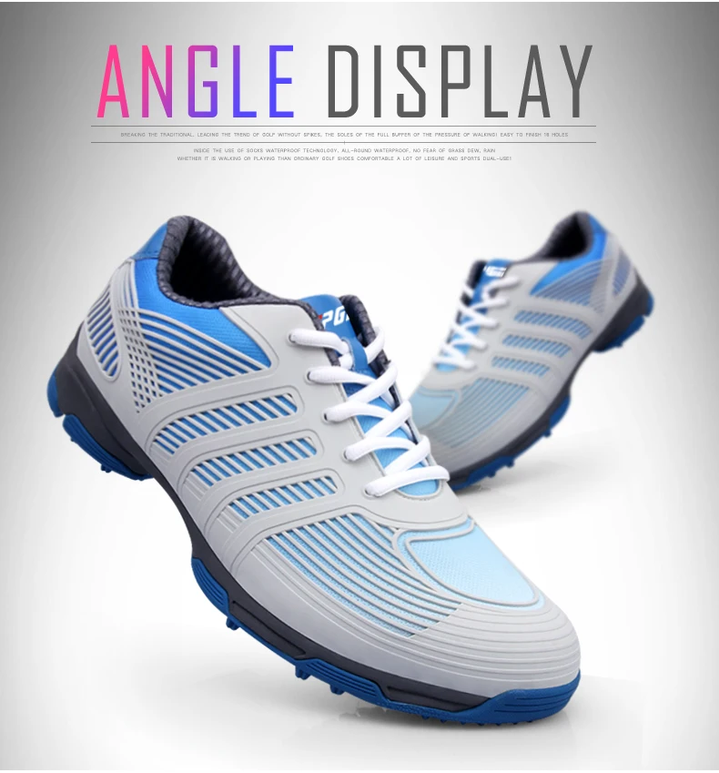PGM обувь для гольфа Мужские дышащие кроссовки уличная Водонепроницаемая Мужская обувь запатентованные противоскользящие кроссовки для гольфа для мужчин плюс размер