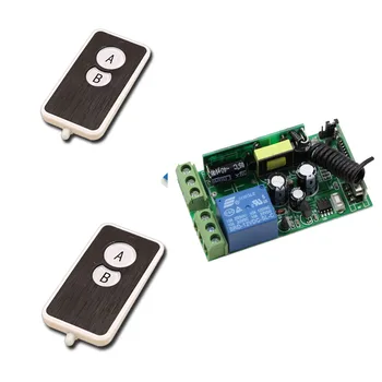 

Newest RF Wireless Remote Control Switch 1* Receiver Module +2* Transmitters Wide Voltage AC 85V 110V 220V 250V Smart Switch