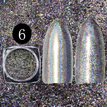 

Mirror Nail Glitter Pigment Powder Shinning Starry Sparkle Nail Art Glitter Chrome Powder Nails DIY Decoration for Womens