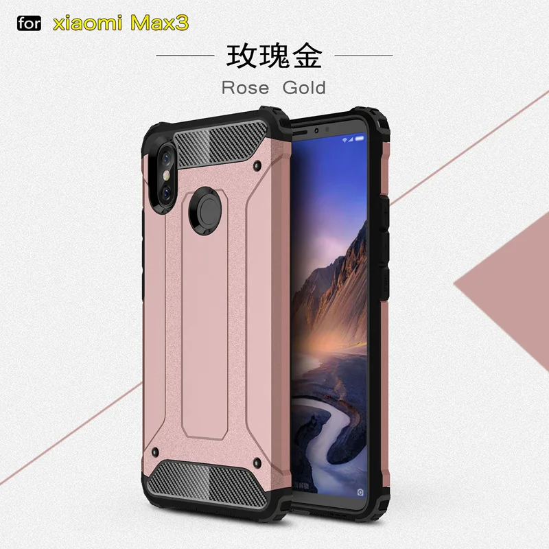 phone cases for xiaomi For Xiaomi Mi Max 3 Hybrid Shockproof Back Case Xaomi Xiomi Mi Max3 Bumper Cover Soft TPU and Hard PC Dual Protector Cases Funda best phone cases for xiaomi