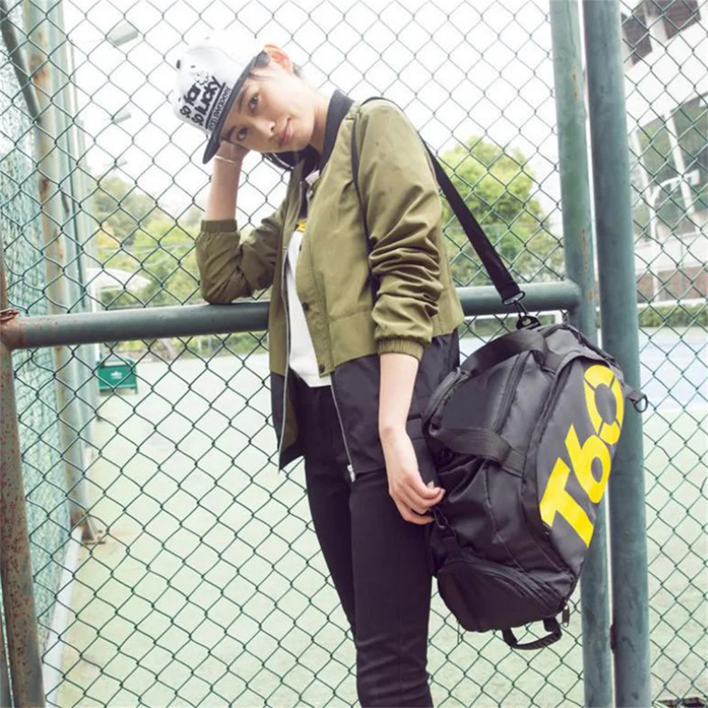 Multi-use Portable Sports Gym Backpack Shoulder Bag Separated Shoes Storage Fitness Bag Men Outdoor Travel Bagpack FT0052