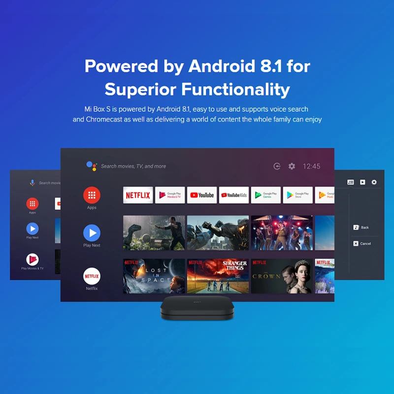 Глобальная версия Xiaomi Mi коробка S 4K ТВ-приставка Android ТВ 8,1 коробка со сверхвысоким разрешением Ultra HD, 2G 8G WI-FI Google Cast Netflix IPTV Set-top Box Media Player