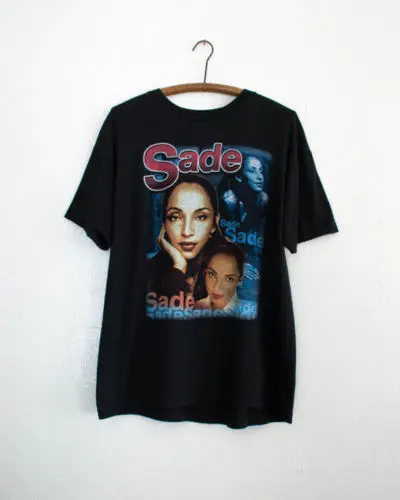Vtg Sade любителей рок Тур 2001 унисекс Gildan черная футболка высокое качество удобная повседневное короткий рукав принт