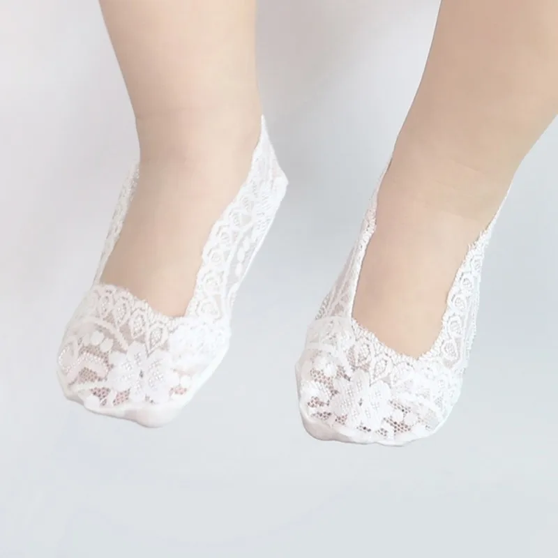 

2017 Summer Lovely Baby Girls Lace Socks Infant Toddler Solid Breathable Invisible Soft 5 colors Sock
