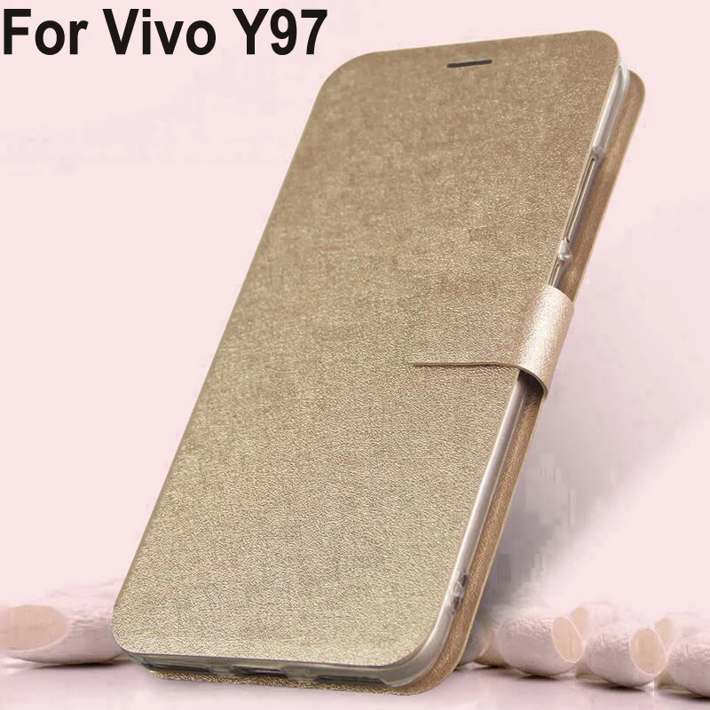 Чехол s для Vivo Y97 чехол из искусственной кожи силлькон Vivoy97 coque Чехол-книжка на