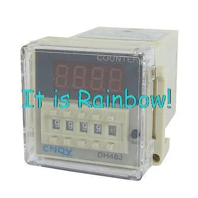 

Free Shipping DH48J AC/DC 24V 50/60Hz Count Up 8 Pins 1-999900 Digital Counter Relay
