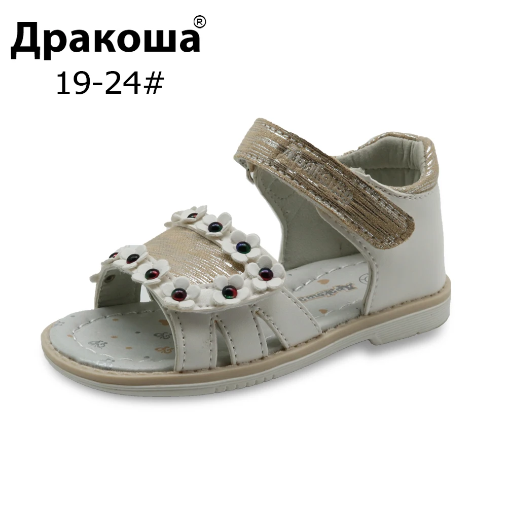 Apakowa Brand New Girls Sandals Summer Kids Orthopedic Shoes for Girls Pu Leather Children's Shoes with Arch Support Eur 19-24
