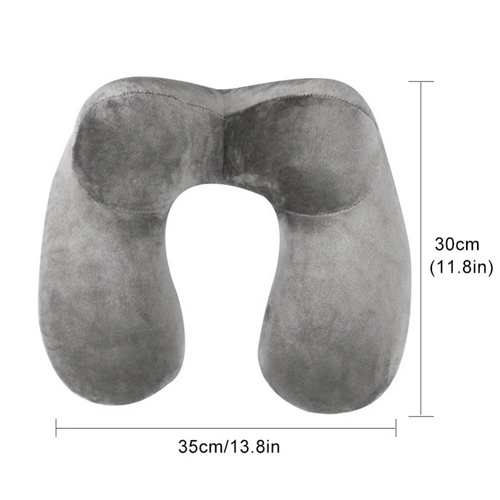 1 шт. u-образная надувная подушка для шеи ортопедические подушки с эффектом памяти для самолета, сна, путешествий, аксессуары, подушка для путешествий