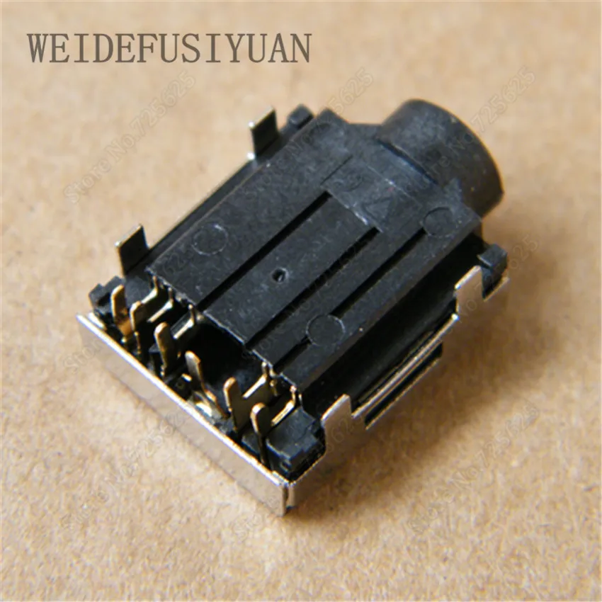 50pcs 100pcs 3 5mm Audio jack Headphone Socket Connector for SAMSUNG N102S NC108 NC111 N208 NC210 NC215 QX410 QX411