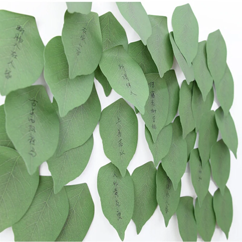 

10 sets Cute Leaf Memo Pad Sticky Post Note Paper Sticker Pads Stationery Office School Supplies Free Shipping Papelaria