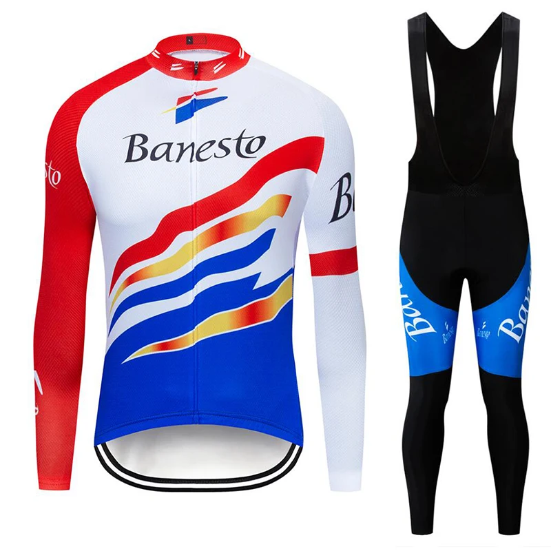 С длинным рукавом Банесто Велоспорт Майки велосипед велосипедная одежда Maillot Ropa Ciclismo