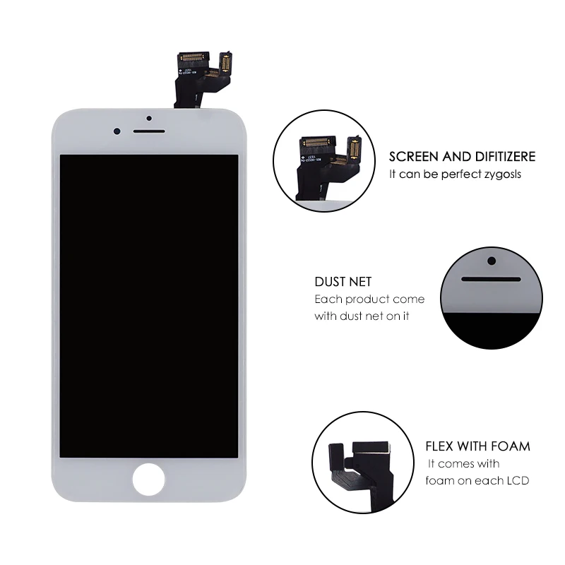 100 шт. EFAITH 4 7 дюйма качество AAA полная сборка ЖК дисплей для iPhone 6S с 3D сенсорным