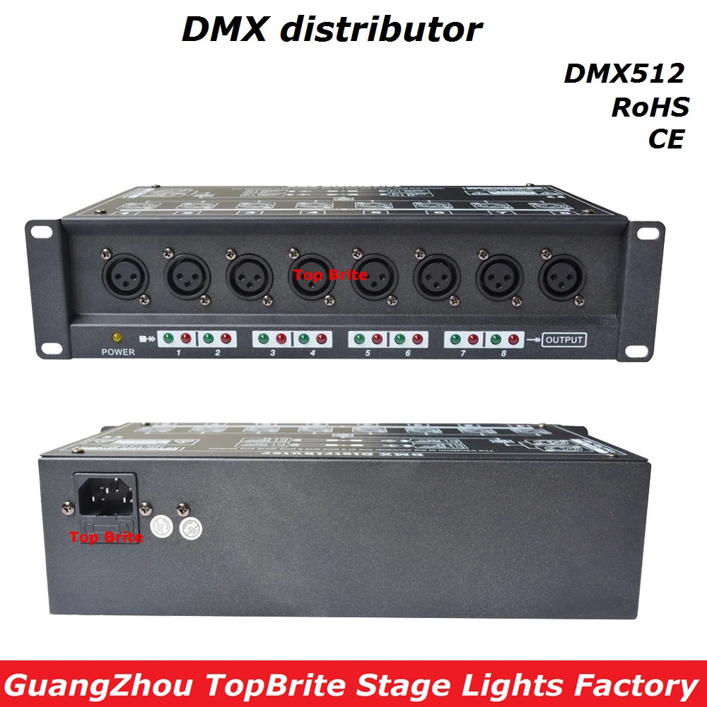 2017 100% New Stage Light Controller DMX512 Splitter Light Signal ...