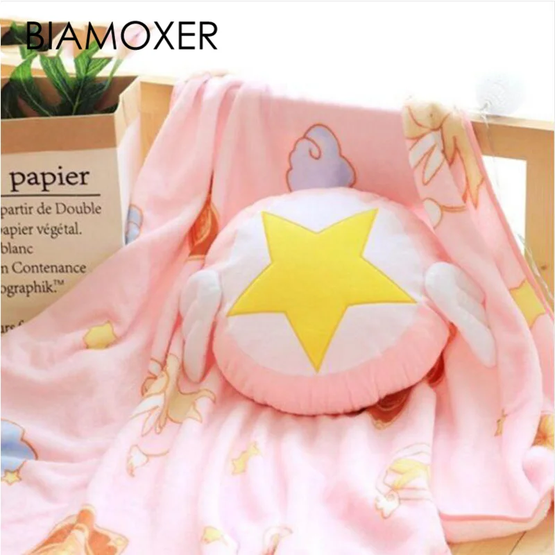 Аниме карточка Biamoxer captor cardcaptor KINOMOTO sakura Сейлор Мун Кондиционер Одеяло Подушка