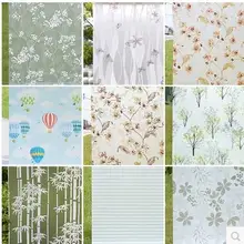 Наклейки на окна Прозрачный Непрозрачный Стеклянный, для спальни наклейки на окна матовая стеклянная пленка для ванной комнаты затенение-17