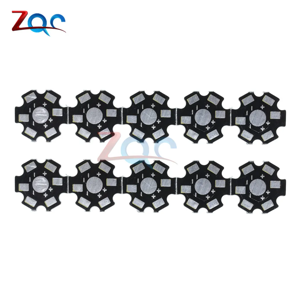 

20PCS 20MM 1W 3W 5W high Power LED Universal Aluminum Plate Heat Sink Black CF
