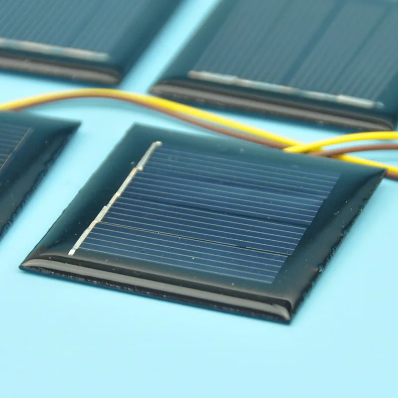 10 шт./лот поликристаллическая солнечная панель маленькая мини солнечная батарея 2 в 130ма солнечная батарея Панель зарядное устройство для DIY исследования светодиодный светильник