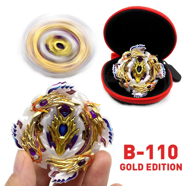 Gold Edition Beyblade Burst Toy B-122 No Launcher and Box Babled Metal Fusion Rotate Top Bey Blade Blade Child Boy Toy Gift - Color: HJ-110
