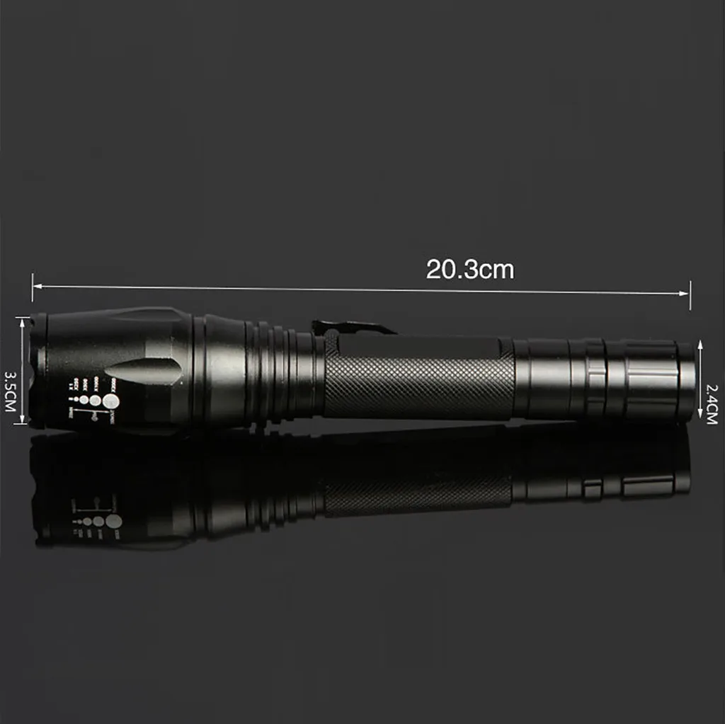 Super Bright 90000LM T6 Tactical Military LED Flashlight Torch Zoomable 18650_ti 