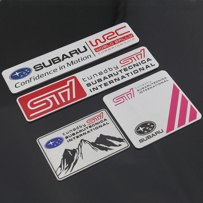 12 см Автомобильная наклейка SUBARU WRX STI, Авто Наклейка на кузов, автомобильный Стайлинг, эмблема Chorme, значок, наклейка для SUBARU Outback Impreza Legacy XV BRZ