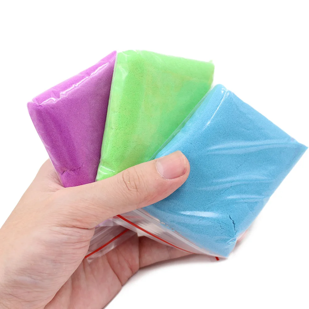 Dropshipping 100g Play Sand Magic Dynamic Sand Indoor Slime Toys For Children Educational Space Sand Polymer Soft Clay Dropshipping 100g Play Sand Magic Dynamic Sand Indoor Slime Toys For Children Educational Space Sand Polymer Soft Clay