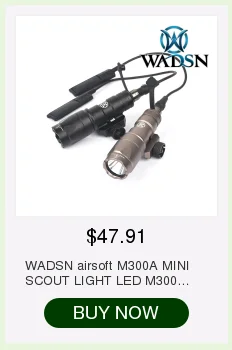 WADSN тактический страйкбол 4,12" ITI TD шрам карманная панель дистанционный переключатель рельсовые колодки Набор светильник подходит 20 мм рельсы PEQ аксессуар WEX300