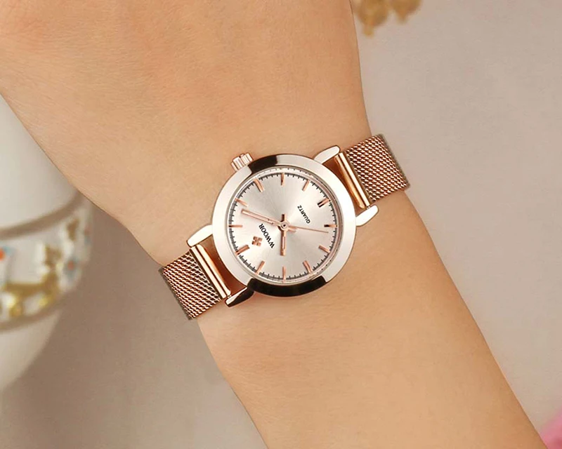 Gold Watch Women 2019 Top Luxury Brand WWOOR Stainless Steel Watches Women Fashion Bracelet Wristwatch Clock Reloj Mujer 2019 (4)