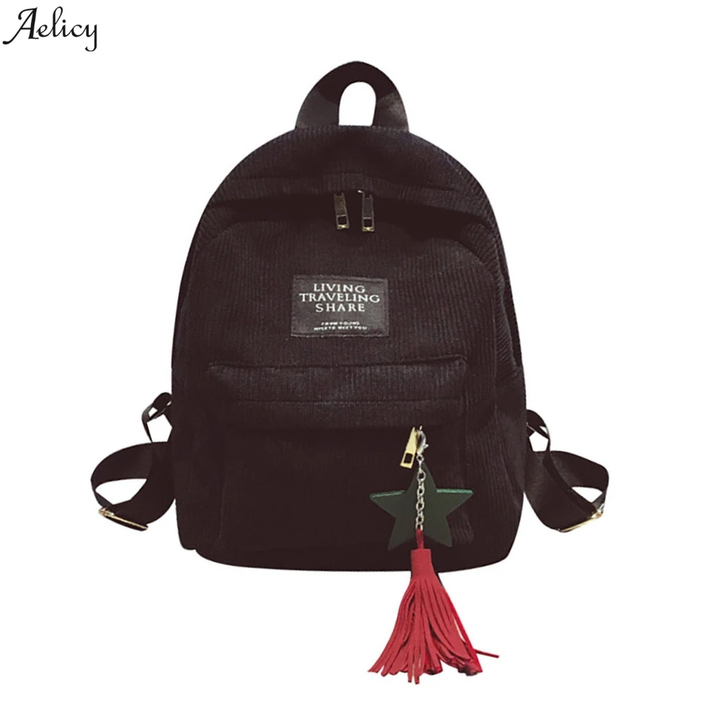 

Women Student Casual Vintage School Leeter Print Backpack Bag Women Shoulder Travel Bags College Shoulder Bag Backpack