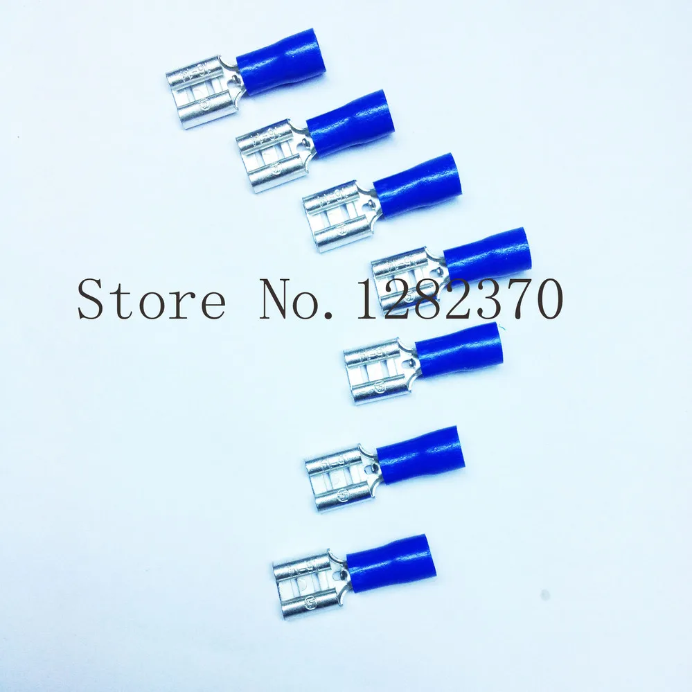 

[SA] FDD2-250 PVC insulated jacket female plug 6.3 plug spring wire terminals No. 16-14 InsulatedFastern --200PCS/LOT