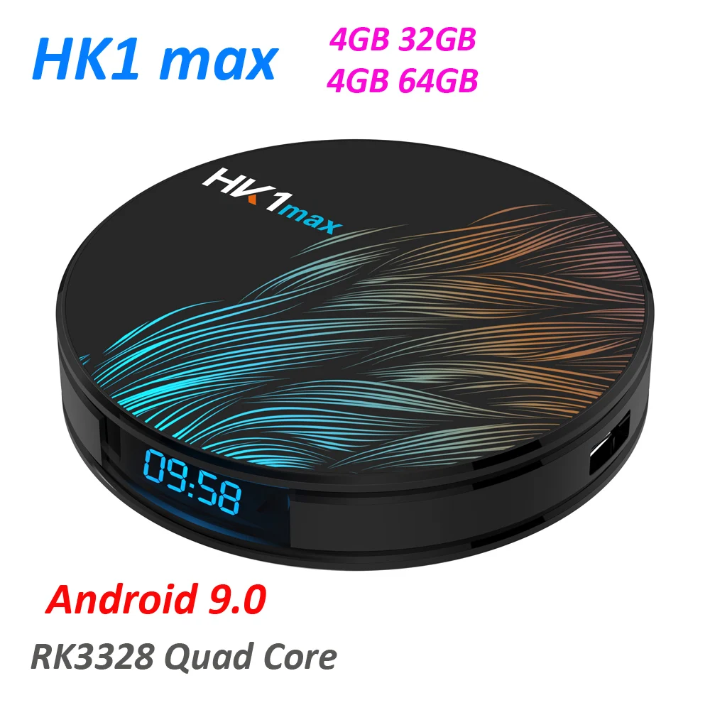

HK1 MAX Mini Android 9.0 Smart TV Box HD 4G 32G/64G Media Player Wifi BT4.0 Skype chatting Picasa Youtube Facebook Set Top Box