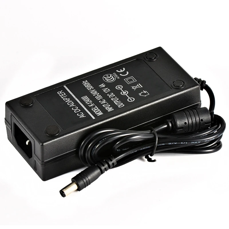 

1pc Power Supply Converter Charger 12V 2A 4A 5A 6A Adapter Input AC 110V 220V Output DC 12V For LED Strip light transformer