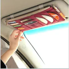 Car DVD/CD Holder Storage Case Organizer Sun Visor Sleeve Wallet Clip