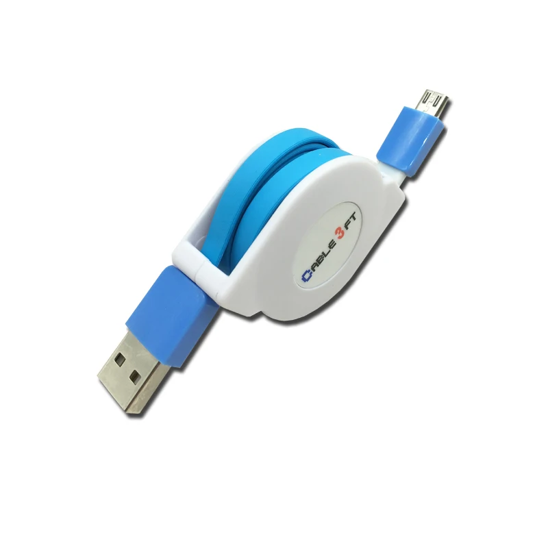 1/2/3 м микро USB Выдвижной кабель для зарядки для samsung Galaxy J3/J5/J7 A3/A5/A7 Портативный кабель для зарядного устройства длиной 3 м