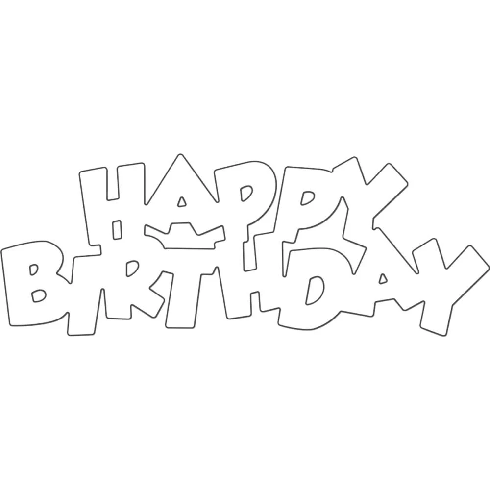 Happy Birthday Cut Out Stencil Images And Photos Finder
